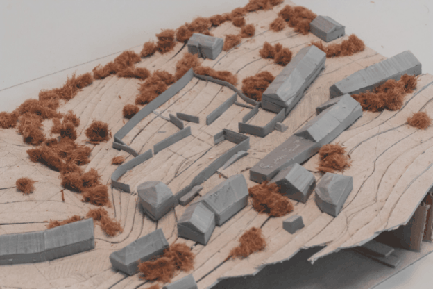 COANDA PASSIVHAUS - concurso de arquitectura - centro social passivhaus en Padornelo - maqueta