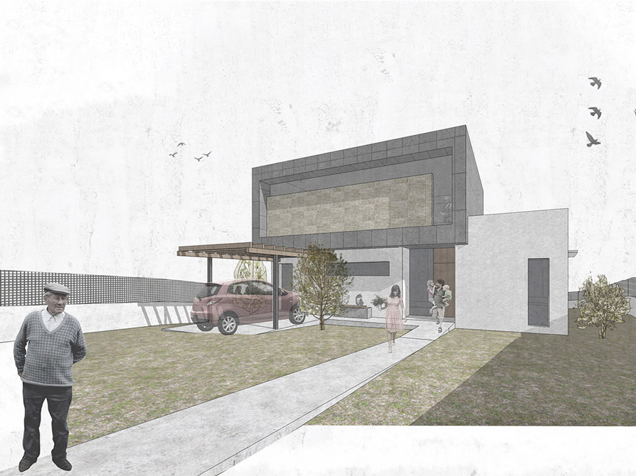 COANDA PASSIVHAUS - casa unifamiliar pasiva en Salamanca - render