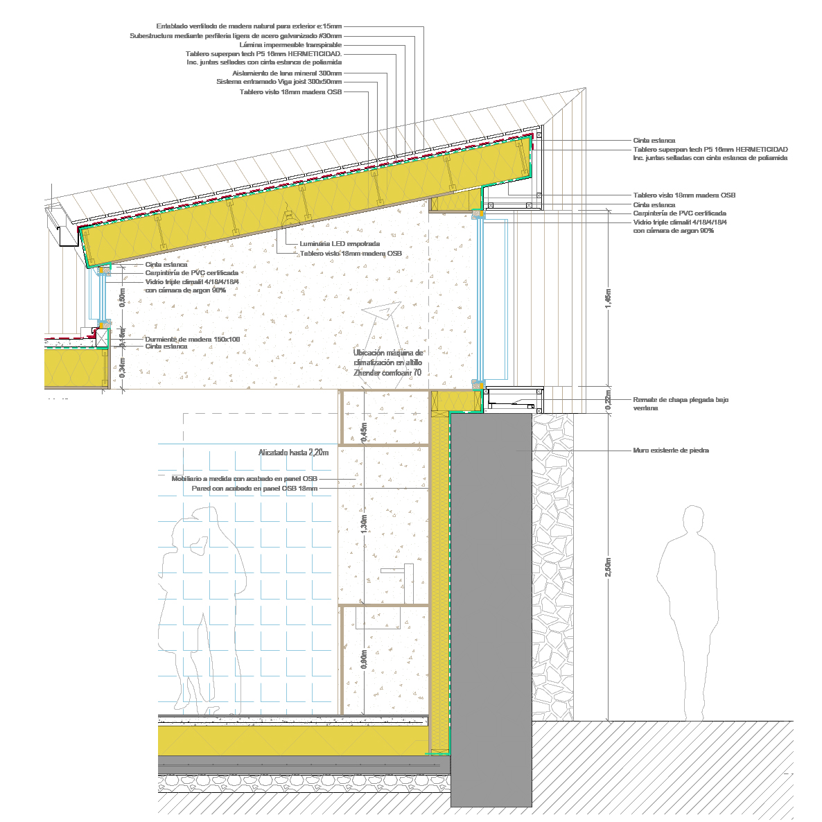 coanda passivhaus - proyectos - rehabilitacion fragua - soria - detalle